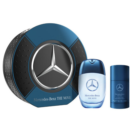 Picture of Mercedes-Benz The Move Giftset Edt 100ml + Deo Stick 75g in Round Metallic Box
